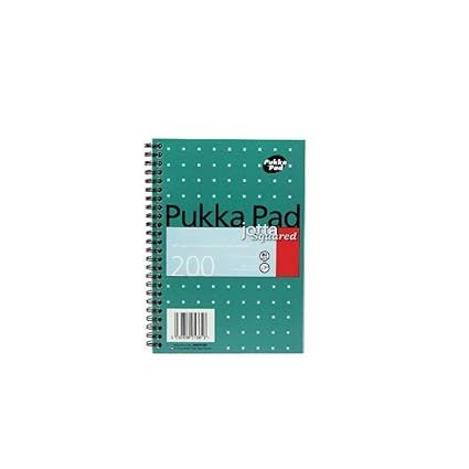 A5 „Jotta“ kariertes Notizbuch, Pukka Pad, 3er Pack