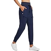 baleaf Women's Joggers Lightweight Hiking Pants High Waist 5 Zipper Pockets Quick Dry Travel Athletic UPF50+