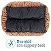 Animals Favorite New Rectangle Pet Bed with Dog Paw Print (25
