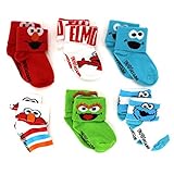 Sesame Street Boys 6 pack Socks (Baby)