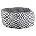 Bone Dry Lattice/Stars & Stripes Design Pet Bed, Oval Small - 22 x 17 x 7, Lattice Gray