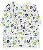 Waterproof long sleeved bib - lightweight bibs with sleeves with ties and feeding pocket, best for infant, smock, toddler, baby 6-24 months girl and boy (Urban Friends)