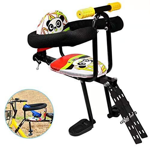 Togetherlife Front Mounted Child Bike Seat with Handrail and Pedal