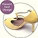 Helloheel Front Pillows Anti-Sliding High Heel Pads for Ball-of-Foot Support | Made with Firm Natural Rubber (1 Pair) Brown
