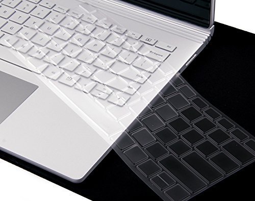 XSKN Ultra Thin Keyboard Cover for Microsoft Surface Book, Clear TPU Laptop Keyboard Skin Protective Film, US Layout