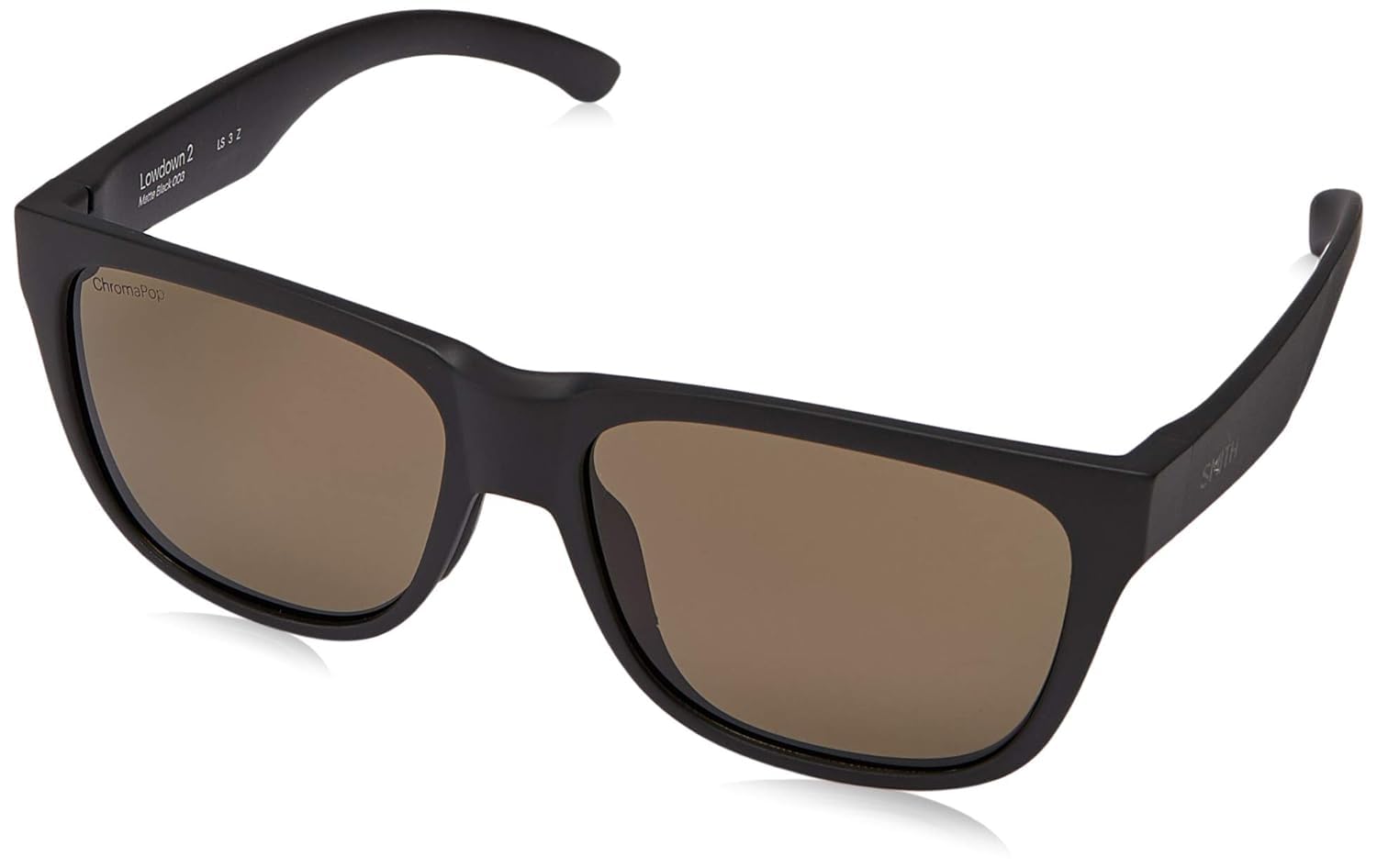 Smith LOWDOWN 2 Matte Black/Chromapop Polarized Grey 55/16/145 unisex Sunglasses
