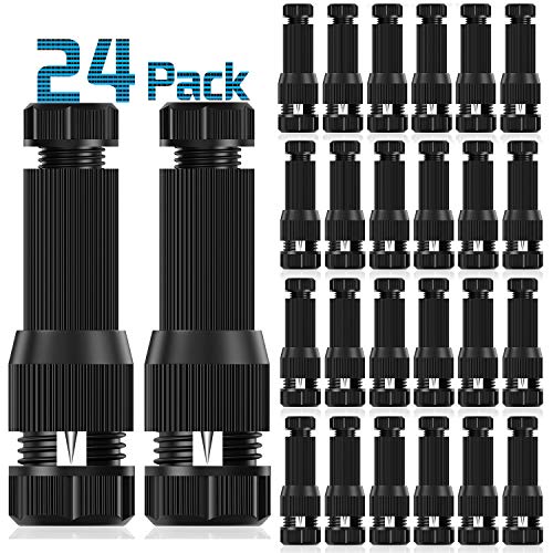 Fntek 24 Pack Low Voltage Landscape Light Wire Connector Outdoor 1420