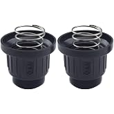 Aifeier ET AA Battery Push Button Igniter Cap Replacement, Pack of 2 | Ignitor Switch Cap with Spring Grill Patio Heater Parts for Gas Grill, BBQ, Barbecue Spark Generator