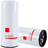LF9009 Oil/Lube Filter 3401544, TECXLF7000, XLF7000, AT193242 1216400561 | Compatible with Cummins ISC 8.3L ISL/QSL 9.0L ISM N14 M11 Diesel Engine (2 pack)