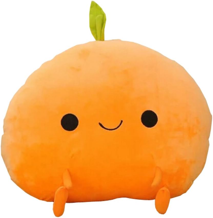 MYtodo Creative Fruit Oranges Mango Peach Pillow Cushion Chair Pad plush toy Birthday Gift (Orange)
