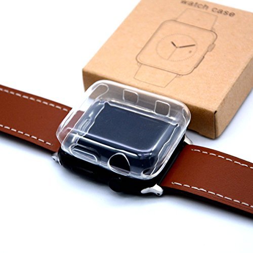 Apple Watch 3 Screen Protector 38mm,OMO IWatch Series 3 TPU Case Full Cover Protection HD Clear Slim Cover For Apple watch Series 3 2,Nike+