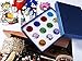 12Pcs Colorful Glass Gems for Kids, Fake Diamonds Gemstones for Kids, Fake Gems, Diving Gems, Crystal Gems Jewels Diamond Decorations for Party Pirate Favors Table Decor Treasure Chest 30mm (1-1/5'')