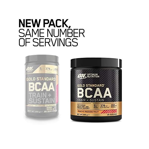 Optimum-Nutrition-Gold-Standard-BCAA-Amino-Acid-Powder-Vitamin-C-with-Zinc-Magnesium-and-Electrolytes-Immune-Booster-Peach-and-Passionfruit-28-Servings-266-g-Packaging-May-Vary Optimum Nutrition Gold Standard BCAA, Amino Acid Powder, Vitamin C with Zinc, Magnesium and Electrolytes, Immune Booster…