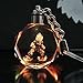 Dragon Ball Dragonball Z Son Super Saiyajin Goku Crystal Key Chain LED Pendant