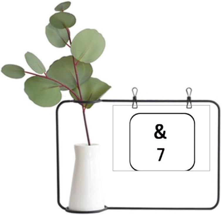 Amazon Com Diythinker Keyboard Symbol 7 Metal Picture Frame Ceramic Vase Decor Home Kitchen