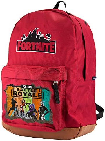 Fortnite Backpack Battle Royale Classic Superbreak V2 School Bag Notebook Daily 15 inch Laptop Backpack (PU RED)