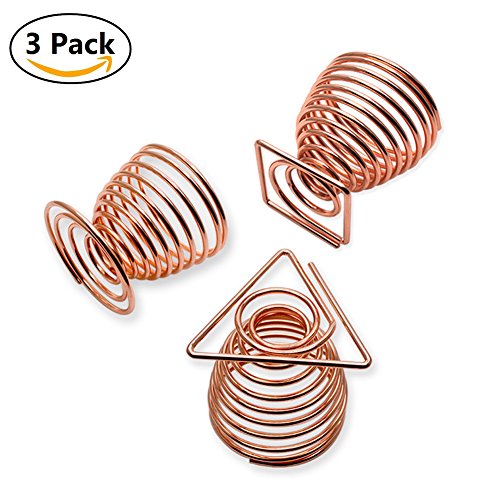 Rumfo 3 Pack Makeup Sponge Holders Powder Puff Sponge Support Display Stand Makeup Beauty Sponge Blender Holder Drying Rack Stand Cosmetic Tool Makeup Organizer (Round, Triangle, Square) (Rose Gold) - Thumbnail 6