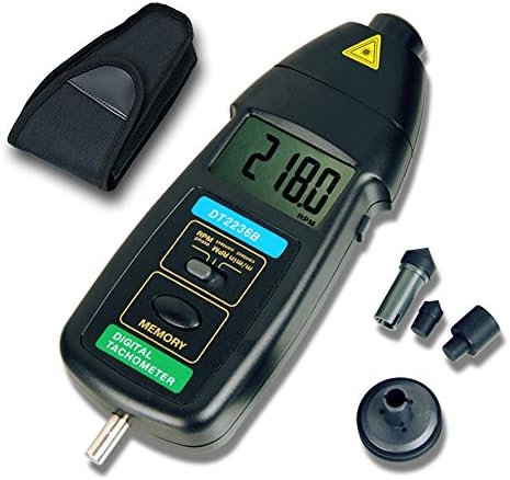 easylifeproduct DT2236B 2in1 Digital Laser Photo Contact Tachometer 2.5~99999 RPM Meter Tester