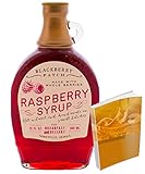 Raspberry Syrup 12floz from Blackberry Patch All Natural Handmade | Great as a simple addition to ice cream or cheesecake (12fl oz, Raspberry)