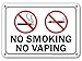 No Smoking No Vaping Sign, 7