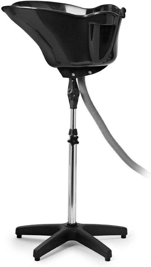 Height Adjustable Shampoo Basin Sink Stand w/Drain Hose, Portable Shampoo Hairdresser Hairdressing Back Wash Bowl Barber Backwash Sink Beauty Salon Tub Equipment: Kitchen & Dining