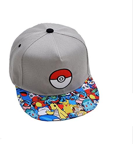 Anime Cospaly Hat Pokemon ASH KETCHUM Visor Cap Costume Play Baseball Hat (Black01)