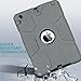 iPad mini Case, iPad mini 2 Case, iPad mini 3 Case, iPad mini Retina Case, BENTOBEN Hard PC+Soft Silicone Hybrid Anti-slip Shockproof Protective Case Cover for iPad mini 1/2/3 Retina, Gray/Black