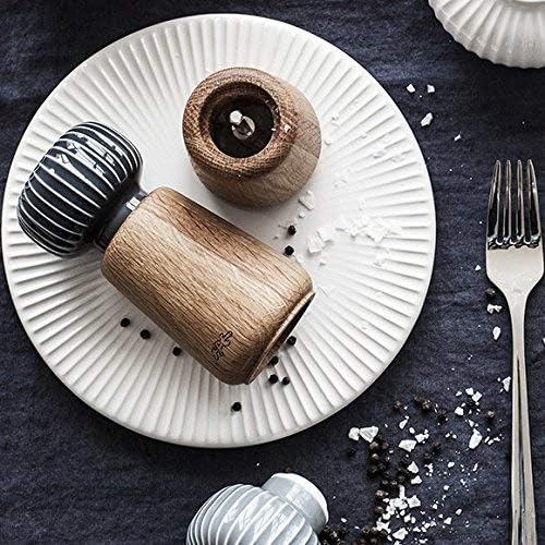 Hak Kähler Hammershøi Salt and Pepper Mill Made of Wood and Porcelain Head - Image 5