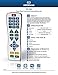 Water Resistant Universal TV Remote - EasyClean PC100 | Smart, Learning Remote, Large Button, Television + Cable Box Remote. Easy to Clean, Waterproof.