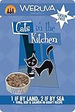 Weruva Cats in the Kitchen Cat Food, 1 if by Land, 2 if by Sea, 3-Ounce Pouches (2PK of 8 Pouches)