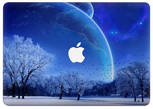UESWILL Full Body Sticker for 13" MacBook Air, [Anti-scratch] Vinyl Art Skin Decal Sticker- Set w/ Keyboard,Palmrest,Touchpad,Upper & Bottom Skin+Microfibre Cleaning Cloth,(Moonlight) - Thumbnail 2
