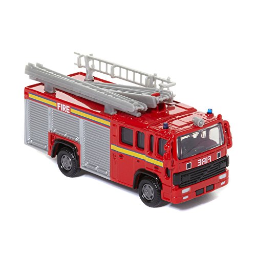 HAMLEYS Red Truck Firefighter Vehicle DIE CAST Vehicles Scale 1.43