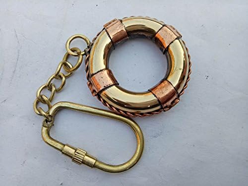Arsh Nautical COLLECTIBLE BRASS SWIMMING TUBE KEY CHAIN KEY RING E