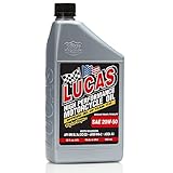 Lucas Oil 10700-PK6 High Performance 20W-50 Motorcycle Oil - 1 Quart Bottle (Pack of 6)