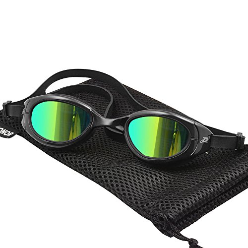 Zionor Swimming Goggles, G1 Polarized Swim Goggles with Mirror/Smoke
