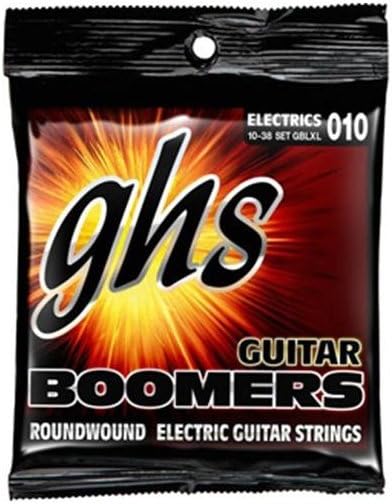 GHS BOOMERS String Set for Electric Guitar - GB-LXL - Light/Extra Light - 010/038, Nickel-Plated Steel, Pack of 1