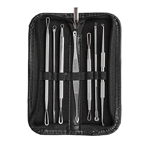 7Pcs Blackhead Acne Comedone Pimple Blemish Extractor Remover Needles Tool
