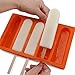 Silicone Popsicle Mold, Beasea 5 Capacity Ice Pop Maker for Ice Cream Bar Handmade Soap Frozen Yogurt, DIY Ice Sucker Ice Cream Mold Tray Tools Plus 50 Wooden Sticks