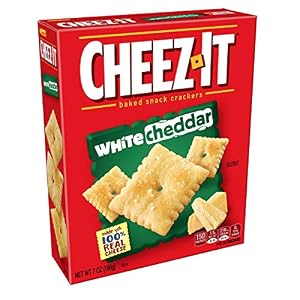 Image of Cheez-It Baked Snack Cheese Crackers, White Cheddar, 7 oz Box(Pack of 12)