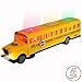 ANJ Kids Toys - Battery Operated Bump & Go Playtime Long-Nose Yellow School Bus | Beautiful Flashing Lights Including Headlights | Playing Music and Horn Sounds | Stop Sign Swings Open!! (Age 3+)