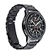 Samsung Gear S2 Classic R732 Bands, Quick Release Pins Threeeggs Stainless Steel Watch Band Strap Bands for Samsung Galaxy Gear S2 Classic SM-R732 Smart Watch (Black - 3B)