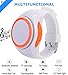 Frewico X10 Bluetooth Watch Speaker For Outdoors/Indoors with LED light + MP3 Player + FM Radio + Handsfree Calls + BT Shooting + Anti-lost, Music Sports Wristband For Running, Hiking, Jogging White