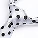 HISDERN White Mens Ties Classic Silk Tie and Pocket Square Formal Business Cool Polka Dot Necktie Handkerchief Elegant Wedding Party Neckties for Men