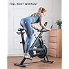 OVICX Stationary Exercise Bike with Magnetic Resistance Indoor Cycling Bike Fully Adjustable Comfortable Seat and…