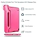 CAM-ULATA Case for Amazon Kids Kindle Fire 7 2015 Release for Boys&Girls,CAM-ULATA Tablet 7 inch Cover Shock Proof Protective with Handle Stand Holder Light Weight (Previous Generation - 5th) Pink