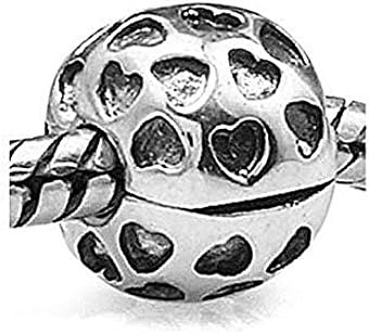 Artbeads Showered with Love Charm Authentic 925 Silver Sterling Clip Lock Stopper Bead for European Style Bracelet Jewelry