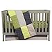 Trend Lab Perfectly Preppy 3 Piece Crib Bedding Set, Can Be Used As A Blanket Or A Playmat for Tummy Time, Includes Quilt, Fitted Crib Sheet and Skirt