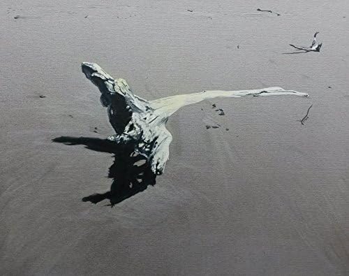 Original Acrylic Painting on Canvas titled "Coastal Driftwood" by Jason Girard