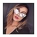 SojoS Fashion Cat Eye Style Metal Frame Women Sunglasses Lady Glasses SJ3163 With Gold Frame/Blue Mirrored Lens