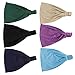 Sportsun 6Pcs Women's Multi-function Wrap Bandana Headbands Set -Head Scarf for Women and Children, Different Colors